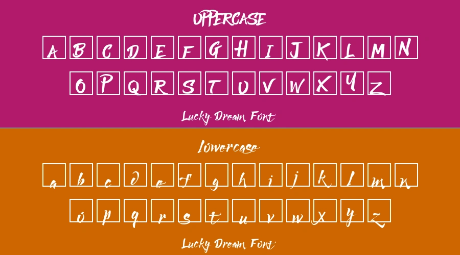 Lucky Dream Font Preview