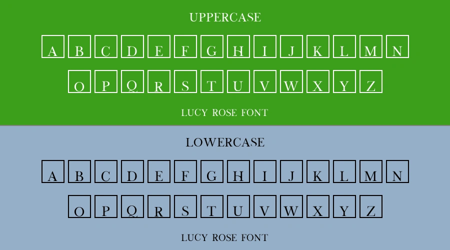 Lucy Rose Font Preview