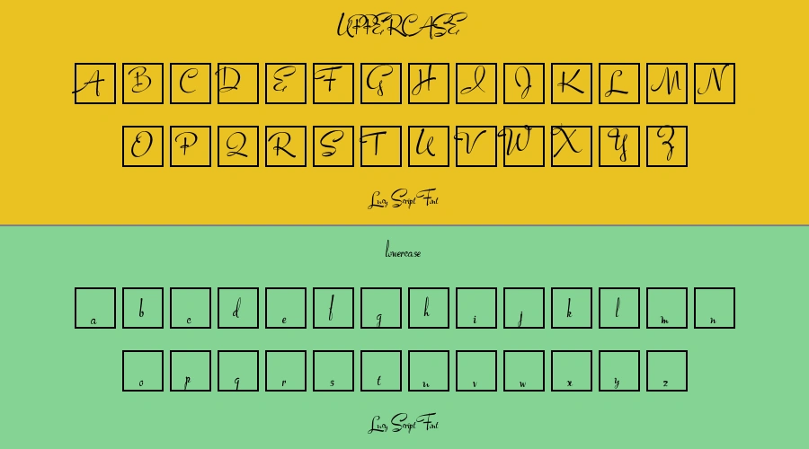 Lucy Script Font Preview