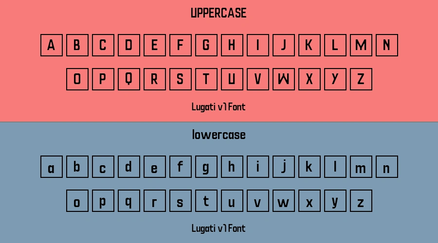 Lugati v1 Font Preview