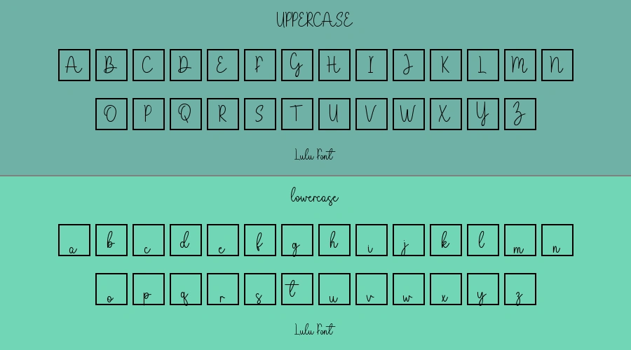 Lulu Font Preview