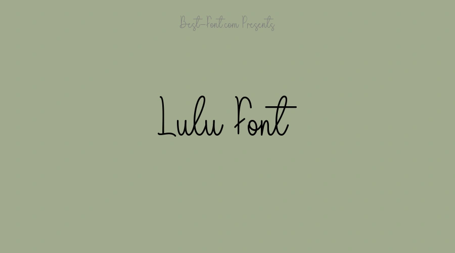 Lulu Font