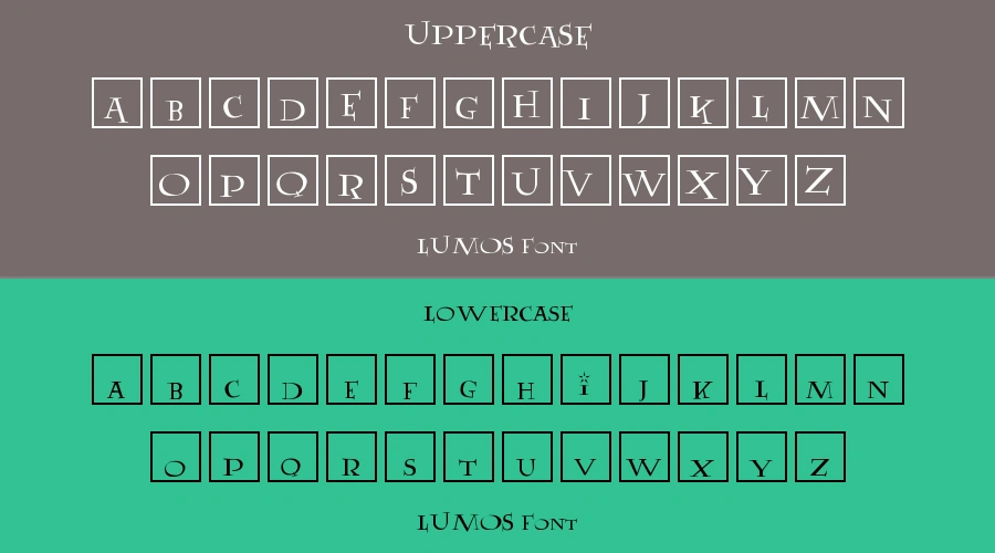 LUMOS Font Preview