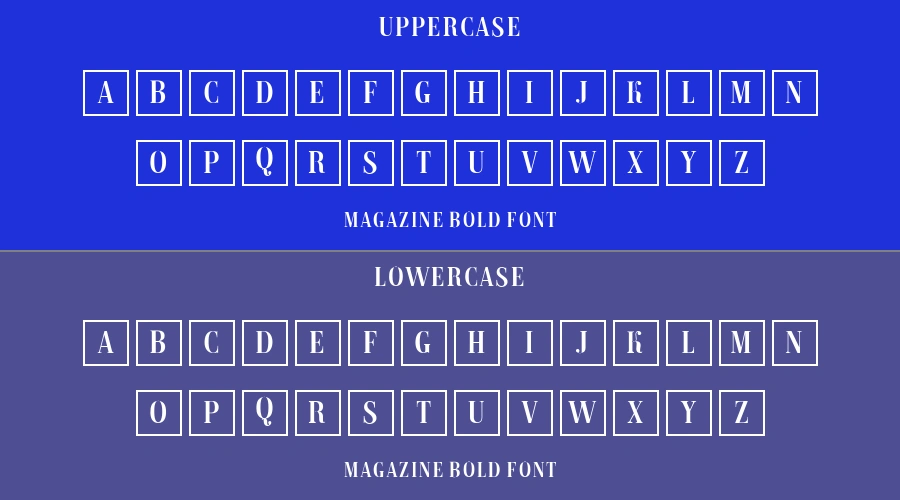 Magazine Bold Font Preview