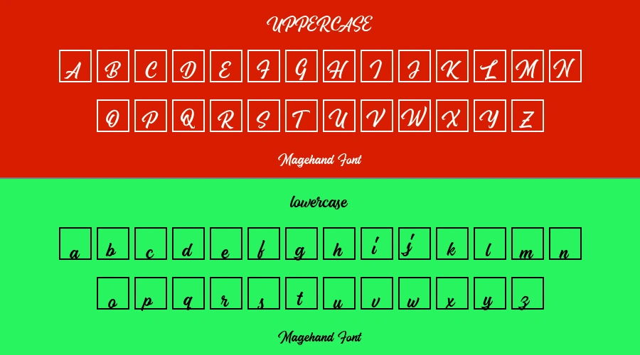 Magehand Font Preview