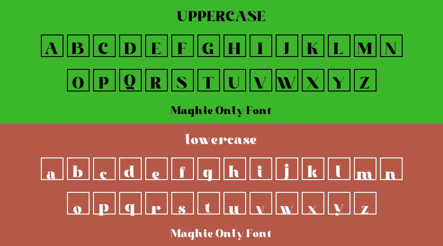 Maghie Only Font Preview