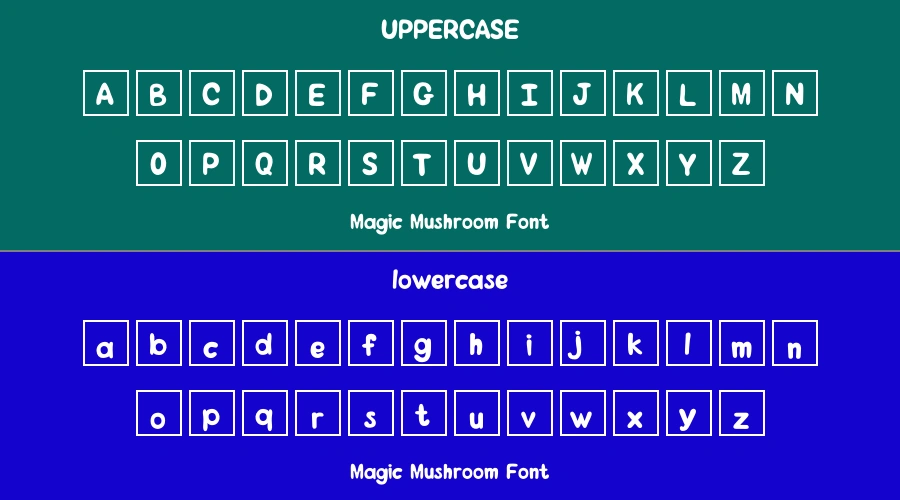 Magic Mushroom Font Preview