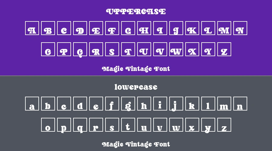 Magic Vintage Font Preview