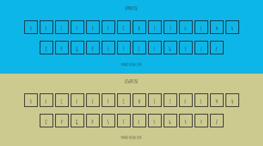 Manage Blessed Font Preview