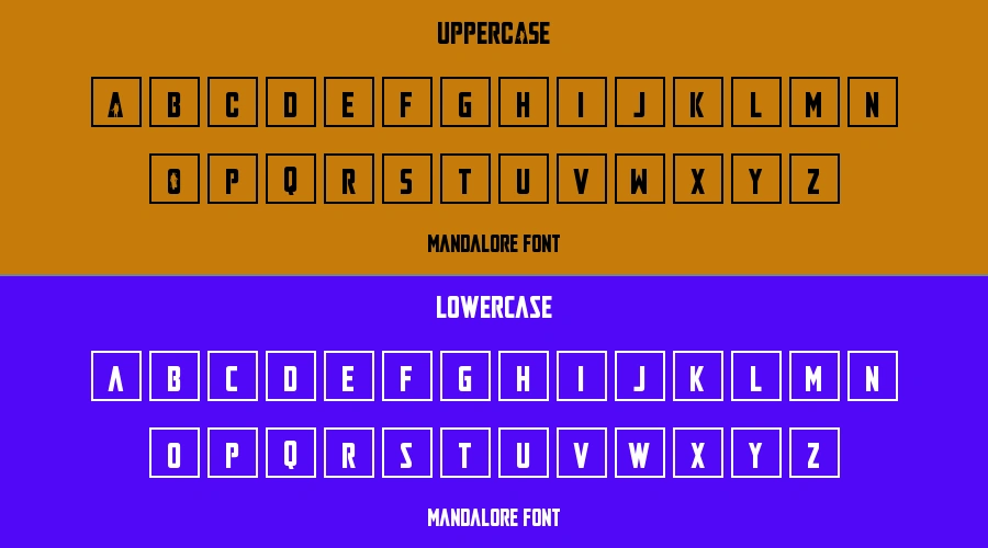 Mandalore Font Preview