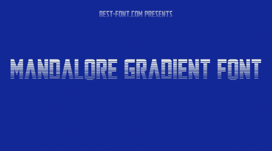 Mandalore Gradient Font