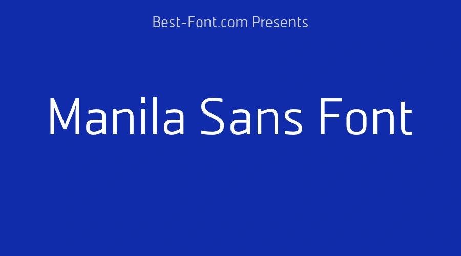 Manila Sans Font