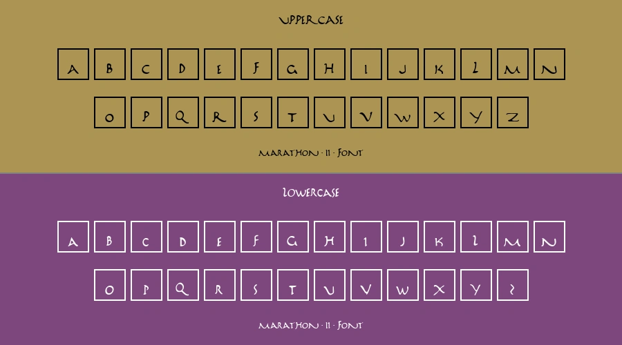 Marathon Ii Font Preview