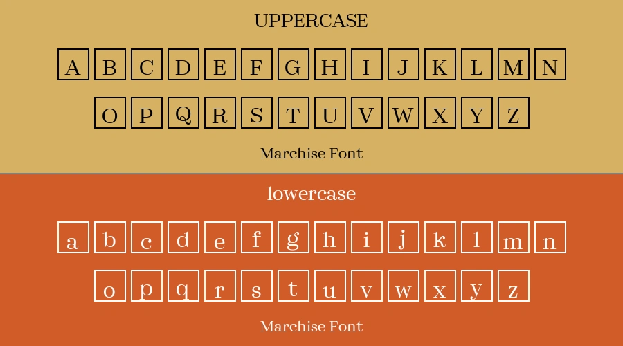Marchise Font Preview
