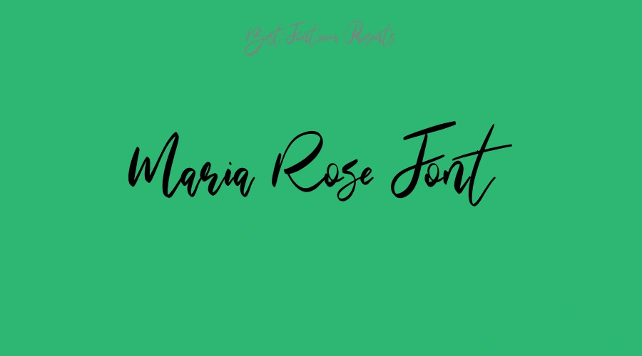 Maria Rose Font
