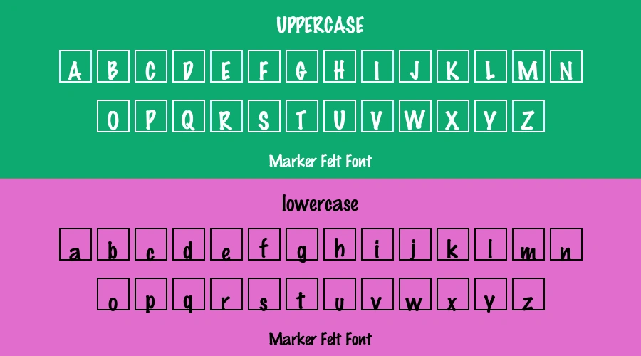 Marker Felt Font Preview