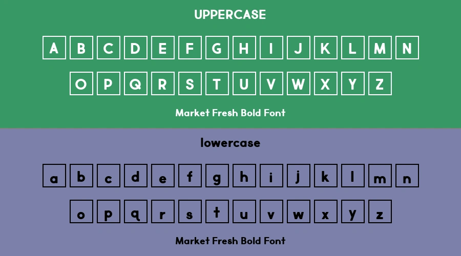 Market Fresh Bold Font Preview