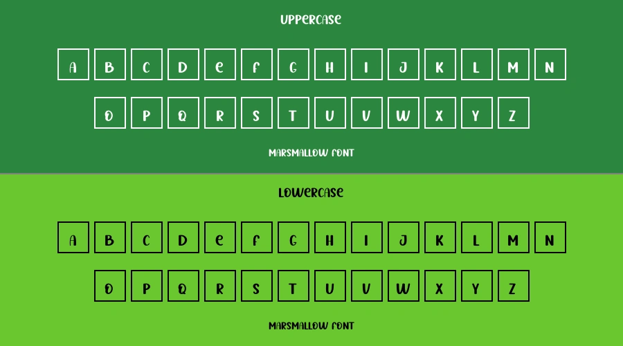 Marsmallow Font Preview