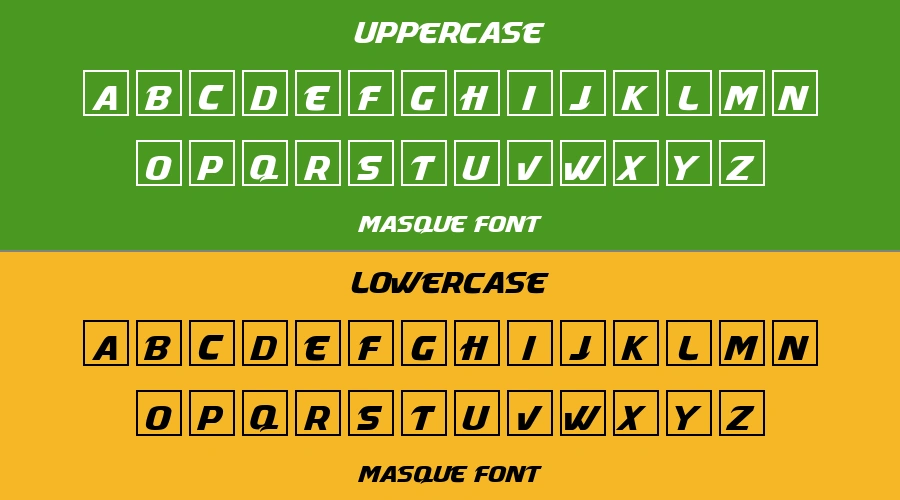 Masque Font Preview