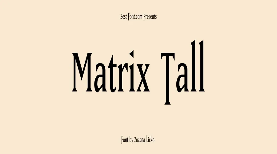Matrix Tall Font