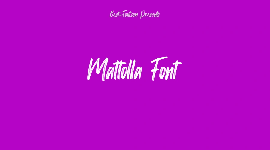 Mattolla Font