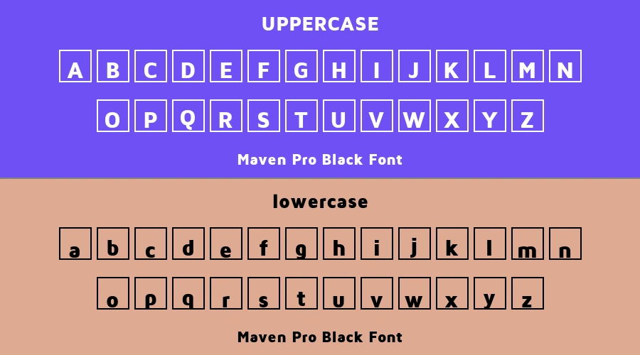Maven Pro Black Font Preview