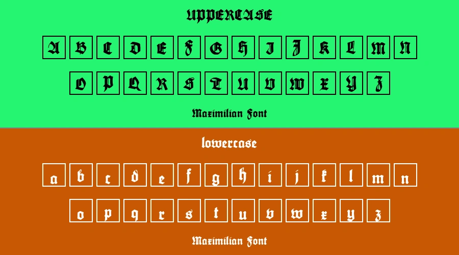 Maximilian Font Preview