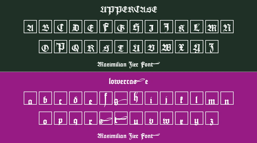 Maximilian Zier Font Preview