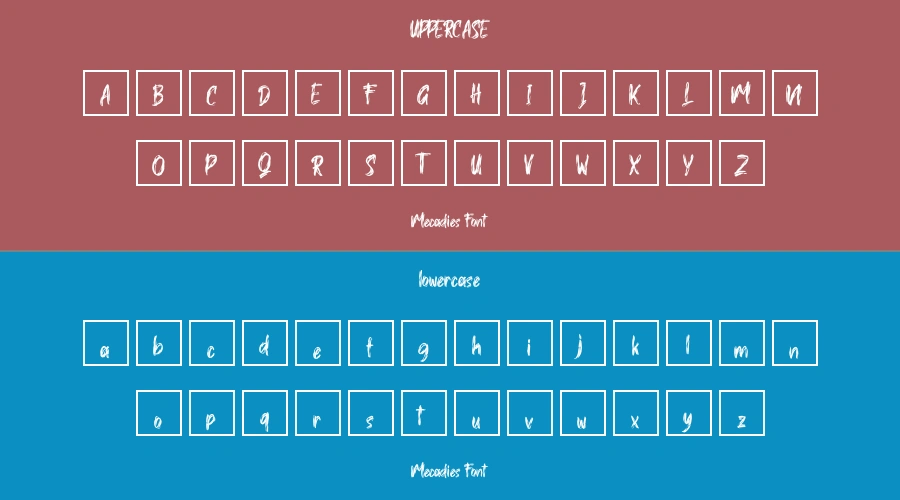 Mecadies Font Preview