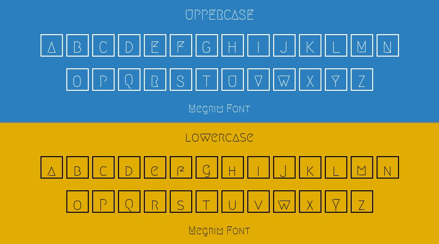 Megrim Font Preview
