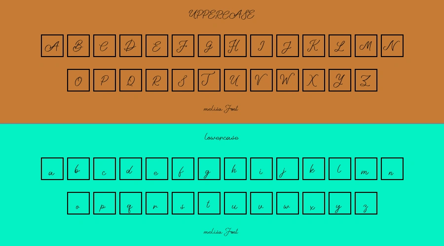 melisa Font Preview