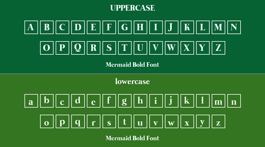 Mermaid Bold Font Preview
