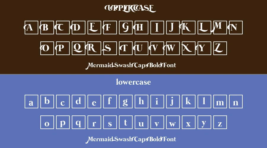 Mermaid Swash Caps Bold Font Preview