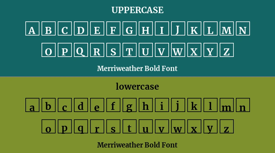 Merriweather Bold Font Preview