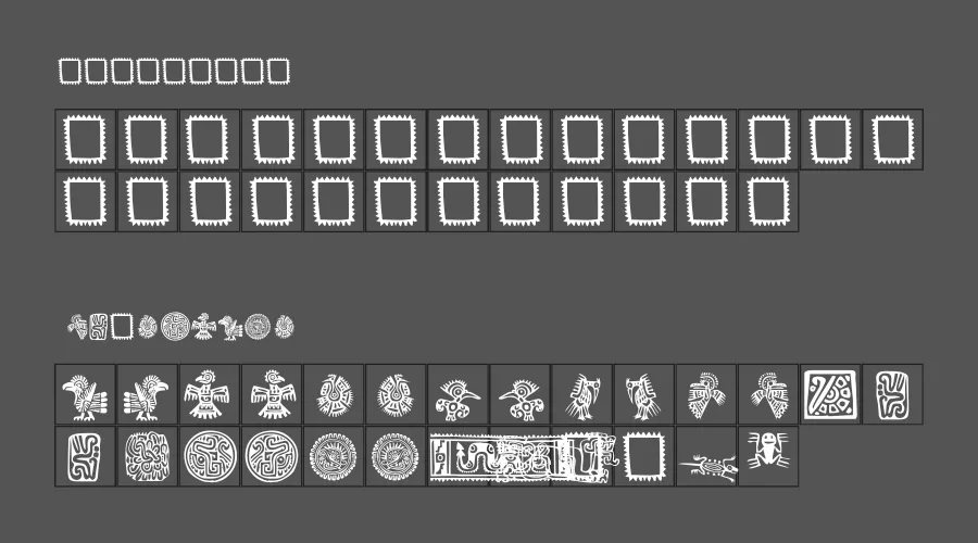 Mexican Ornaments Font Preview