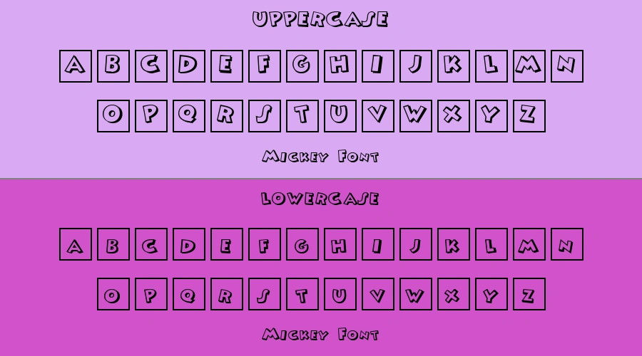 Mickey Font Preview
