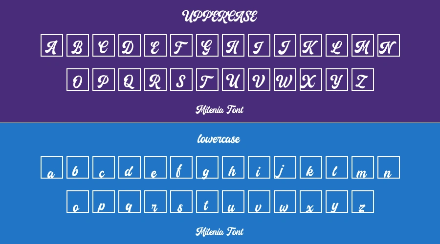 Milenia Font Preview