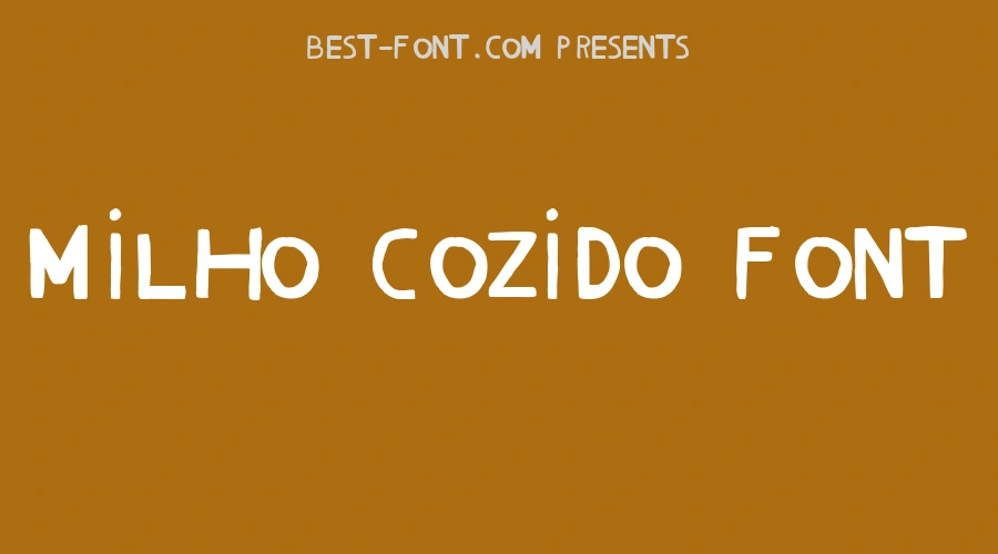 Milho Cozido Font
