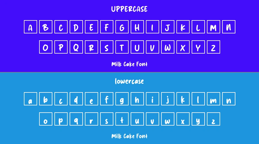 Milk Cake Font Preview