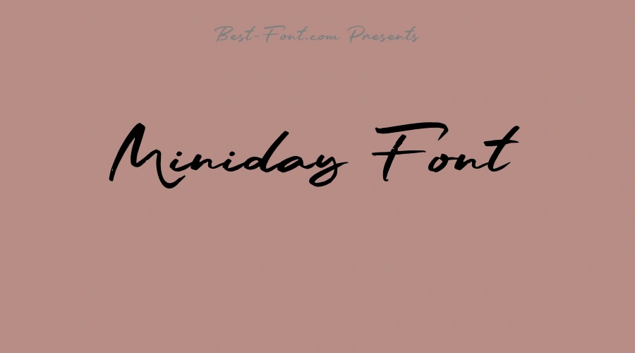 Miniday Font