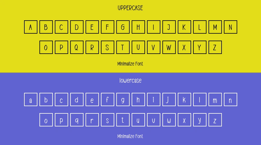Minimalize Font Preview