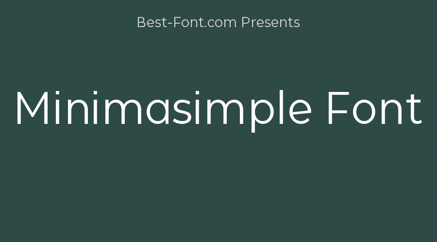 Minimasimple Font