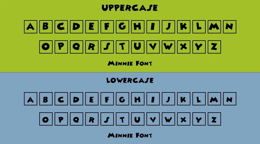 Minnie Font Preview