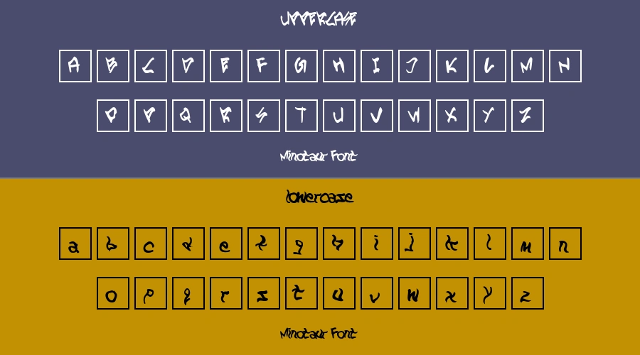 Minotaur Font Preview