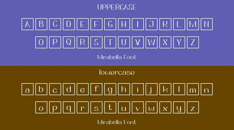 Mirabella Font Preview