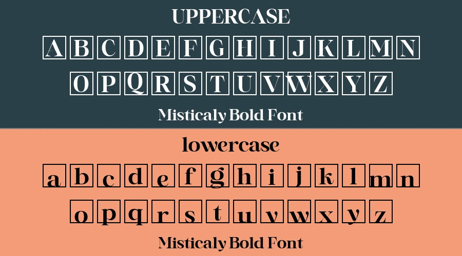 Misticaly Bold Font Preview
