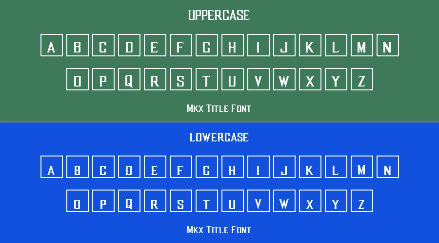 Mkx Title Font Preview