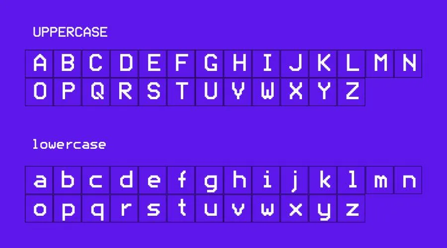 ModeSeven Font Preview