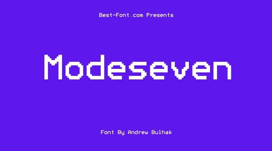 Modeseven Font