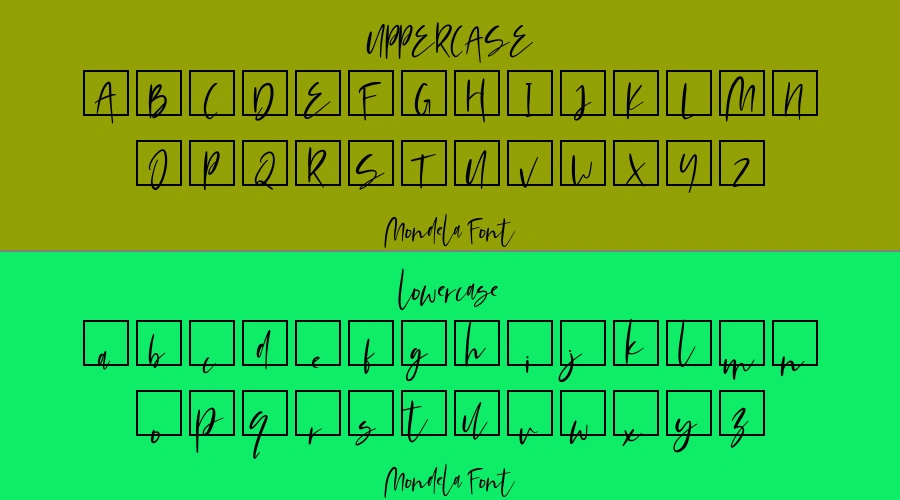 Mondela Font Preview
